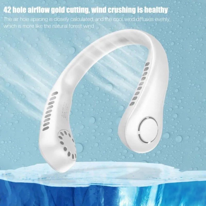 Vaneless Hanging Neck Fan | Portable