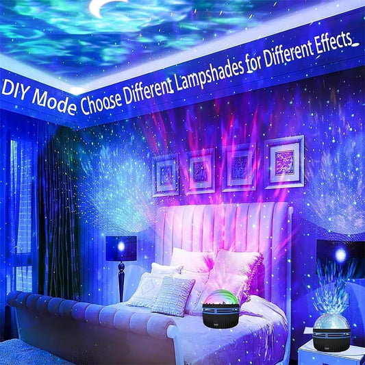 Led Starry Galaxy Projector Night Light Rotating Star