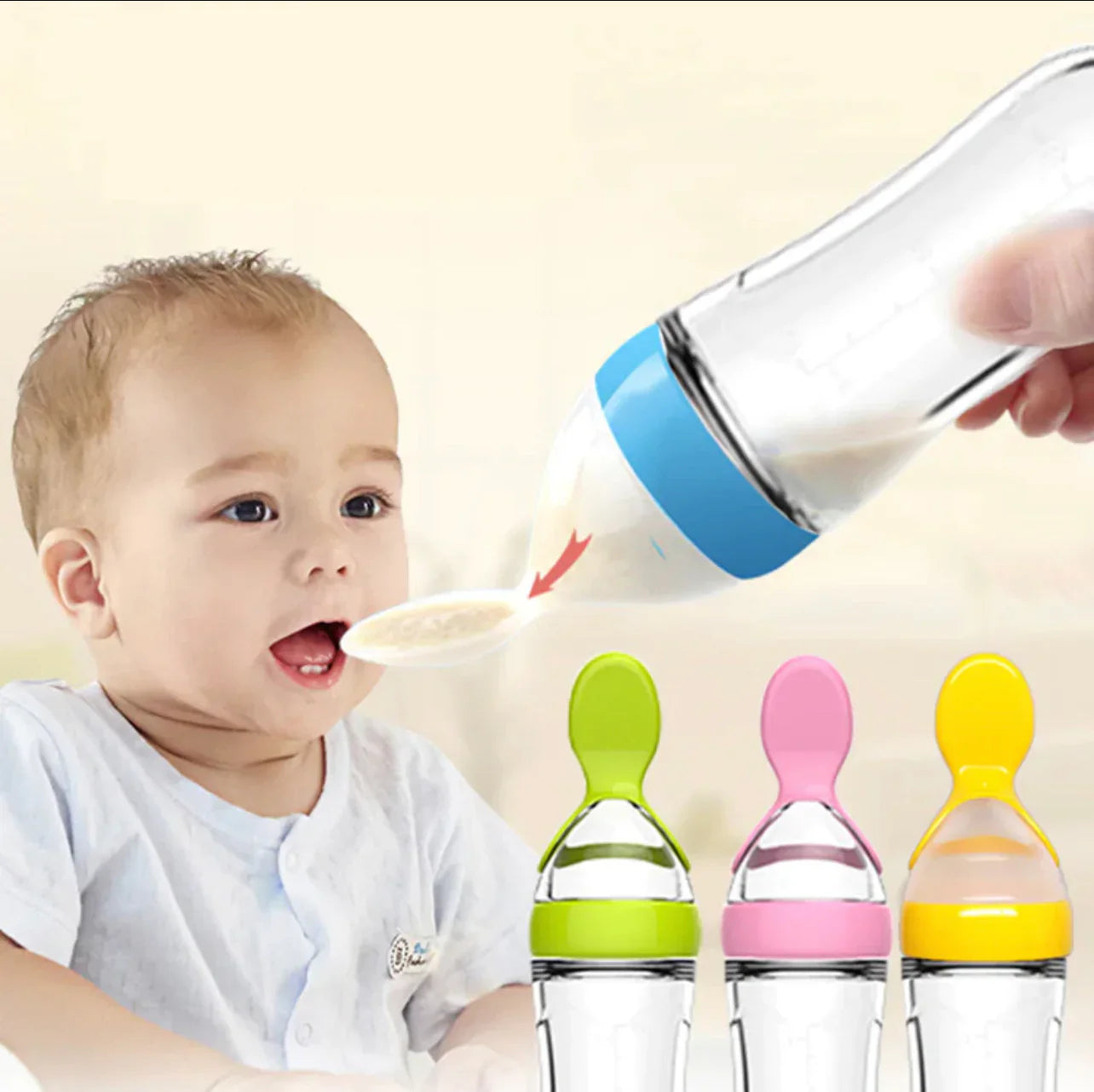 Baby Feeding Bottle With Spoon