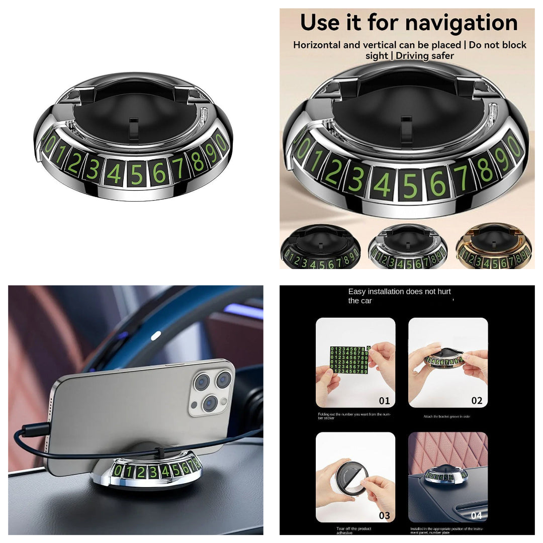 2 In 1 Dashboard Car Phone Holder With Navigation