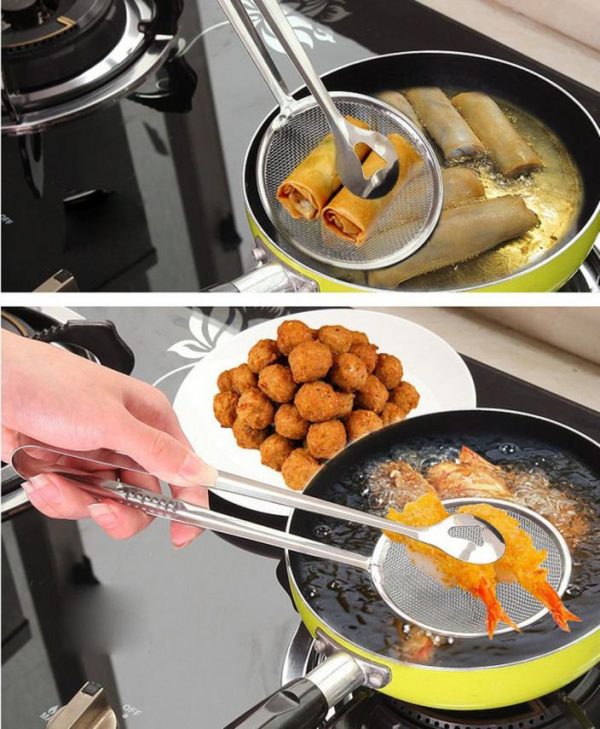 2 In 1 Frying Tong | Imported Small Multi-functional