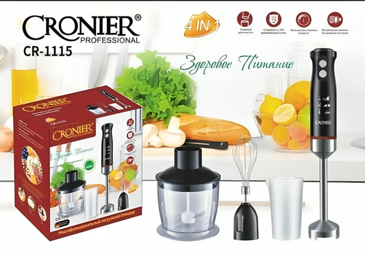Cronier Professional 4-in-1 Hand Blender